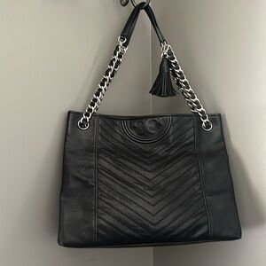 Beautiful black basically new Tory Burch bag.